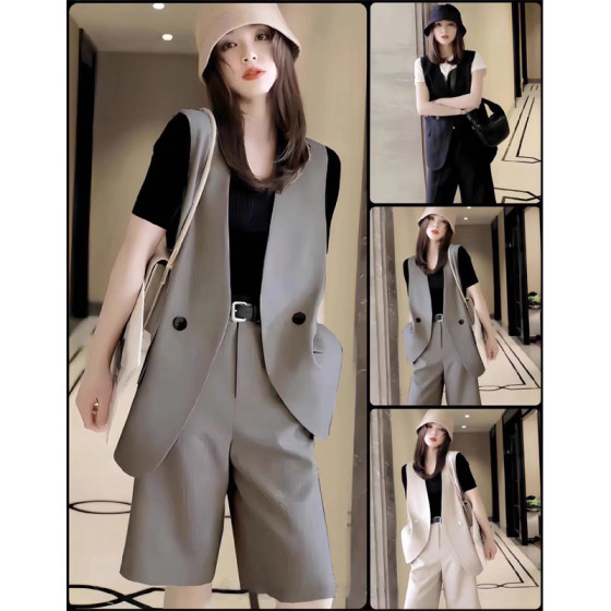Suit vest jacket women's suit 2025 spring and autumn new style exterior wear casual vest small horse clip two-piece set
Suit vest jacket women's suit 2025 spring and autumn new style exterior wear casual vest small horse clip two-piece set