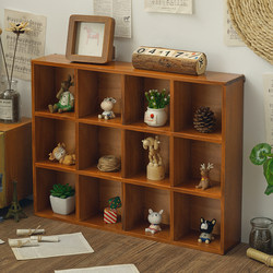 Retro Wall-Mounted Wall Storage Rack Wooden Twelve-Compartment Desktop Storage Box Ornament Blind Box Storage Rack Zakka Retro Wall-Mounted Wall Storage Rack Wooden Twelve-Compartment Desktop Storage Box Ornament Blind Box Storage Rack Zakka