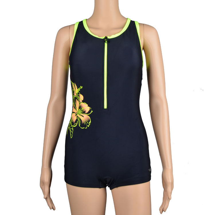 2014新款 正品英发连体泳衣 游泳衣 女式平角泳装 修身显瘦泡温泉