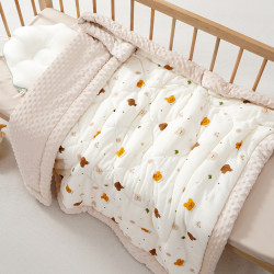 Baby Beanie Blanket, Autumn and Winter Style, Newborn Baby Comfort Blanket, Toddler Nap Blanket, Four-Season Quilt Baby Beanie Blanket, Autumn and Winter Style, Newborn Baby Comfort Blanket, Toddler Nap Blanket, Four-Season Quilt