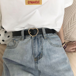 LAOSHU New Korean Style Belt Decorated with Versatile Heart-Shaped Pendants, No-Punch Belt for Skirts, Student Korean Version Belt LAOSHU New Korean Style Belt Decorated with Versatile Heart-Shaped Pendants, No-Punch Belt for Skirts, Student Korean Version Belt