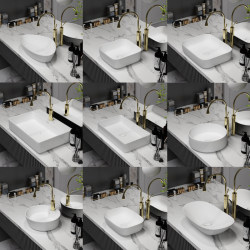 Countertop Basin, Balcony Washbasin, Small-Sized Ceramic Rectangular Basin, Bathroom Washbasin, Household Art Basin, Triangular Basin Countertop Basin, Balcony Washbasin, Small-Sized Ceramic Rectangular Basin, Bathroom Washbasin, Household Art Basin, Triangular Basin