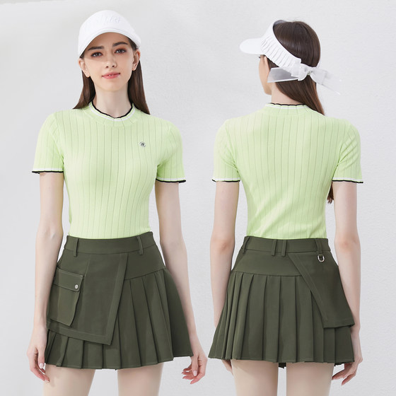 Summer golf short-sleeved women's sweater skirt suit Korean style slim golf tennis top women's pleated skirt
Summer golf short-sleeved women's sweater skirt suit Korean style slim golf tennis top women's pleated skirt