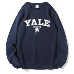 YALE Yale University round neck velvet sweatshirt school uniform youth student class uniform souvenir terry coat YALE Yale University round neck velvet sweatshirt school uniform youth student class uniform souvenir terry coat