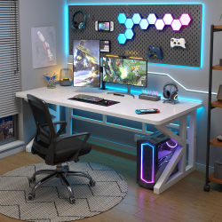 Solid Wood Computer Desk, Student Home Writing Desk, Office Long Table, Workbench, Double Gaming Table, Small Table Solid Wood Computer Desk, Student Home Writing Desk, Office Long Table, Workbench, Double Gaming Table, Small Table