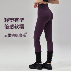 Fitness Girl's Nude-Feel Yoga Pants, High-Waisted, Tummy Control, Butt-Lifting, Pilates Training, Slimming, Tight-Fitting Sports Pants, New Fitness Girl's Nude-Feel Yoga Pants, High-Waisted, Tummy Control, Butt-Lifting, Pilates Training, Slimming, Tight-Fitting Sports Pants, New