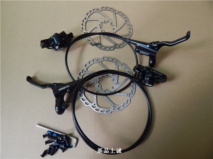 tektro彦豪油压碟刹 油碟 白色黑色 160mm碟片2014款auriga