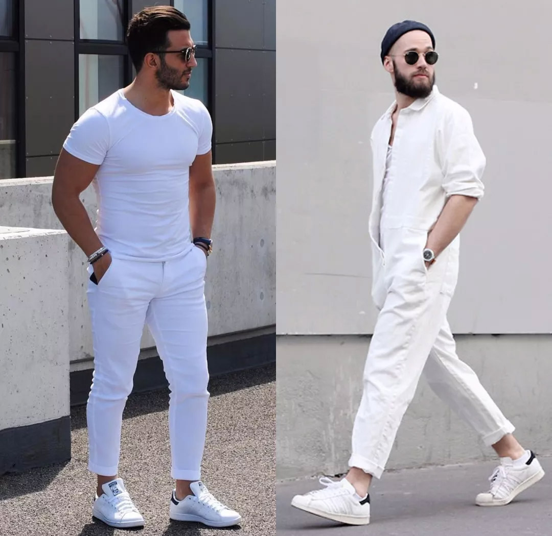 听闻各位绅士男都比较喜欢选择小白鞋来作为西装的搭配|绅士|休闲裤|西裤_新浪新闻