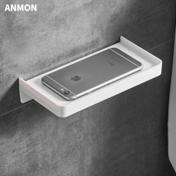 No punching bathroom plastic mobile phone holder toilet tray plastic bathroom storage rack hanging wall partition bedside rack No punching bathroom plastic mobile phone holder toilet tray plastic bathroom storage rack hanging wall partition bedside rack