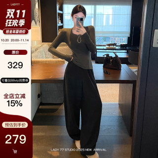 Qi Ge viki's life's favorite slacks! High weight wool fine weave anti-wrinkle thickened elastic wide leg pants Qi Ge viki's life's favorite slacks! High weight wool fine weave anti-wrinkle thickened elastic wide leg pants