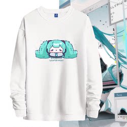 Customizable round neck pullover sweatshirt for male couples Customizable round neck pullover sweatshirt for male couples