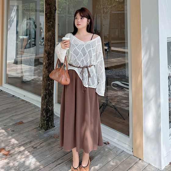 Xiaobo Home 2025 Fat mm Bohemian Knitted Shirt Skirt Two-piece Set
Xiaobo Home 2025 Fat mm Bohemian Knitted Shirt Skirt Two-piece Set