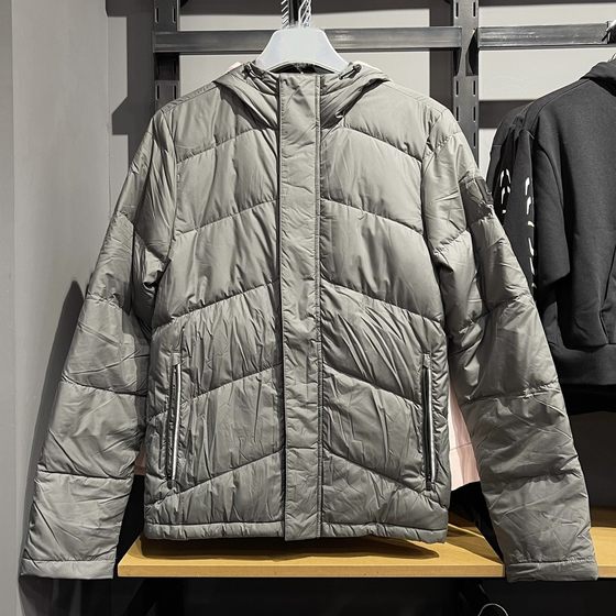 Bad guy's store Reebok/Reebok new men's hooded warm windproof sports and casual down jacket DN7552 Bad guy's store Reebok/Reebok new men's hooded warm windproof sports and casual down jacket DN7552