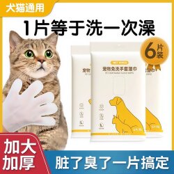 Special disposable gloves for pets, sterilizing and deodorizing wet wipes for dogs and cats, dry cleaning cleaning gloves, no bathing artifact Special disposable gloves for pets, sterilizing and deodorizing wet wipes for dogs and cats, dry cleaning cleaning gloves, no bathing artifact
