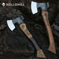 Hellohill Camping Outdoor Axe Iron Neck Tomahawk High Manganese Steel Forged Axe Special Axe for Chopping Wood Hellohill Camping Outdoor Axe Iron Neck Tomahawk High Manganese Steel Forged Axe Special Axe for Chopping Wood