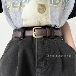 High-End Retro Belt for Women Genuine Leather Korean 2025 New Fashion Versatile Jeans Belt for Women Black Wide High-End Retro Belt for Women Genuine Leather Korean 2025 New Fashion Versatile Jeans Belt for Women Black Wide
