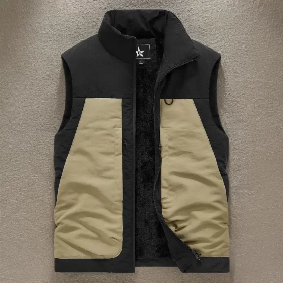 New autumn and winter style plus velvet warm vest for men outdoor multi-pocket large size loose casual sleeveless vest vest for men
New autumn and winter style plus velvet warm vest for men outdoor multi-pocket large size loose casual sleeveless vest vest for men