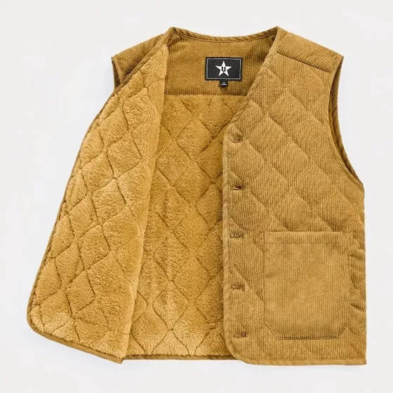 New velvet warm vest for men in autumn and winter, diamond lattice vest vest tooling corduroy V-neck jacket
New velvet warm vest for men in autumn and winter, diamond lattice vest vest tooling corduroy V-neck jacket