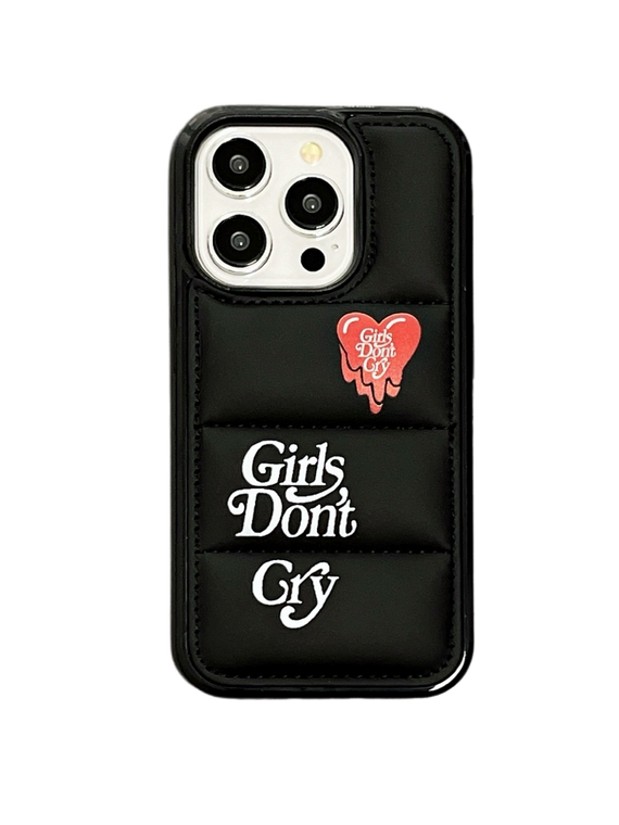 Girls Don't Cry New Puffy Puffer Down Jacket 15, 14, 13, 12 iPhone Case