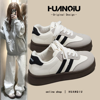 Universal Retro Classic Moral Training Shoes Women's 2025 Autumn New White Shoes Versatile Lightweight Thick-soled Comfortable Sneakers 
Universal Retro Classic Moral Training Shoes Women's 2025 Autumn New White Shoes Versatile Lightweight Thick-soled Comfortable Sneakers
