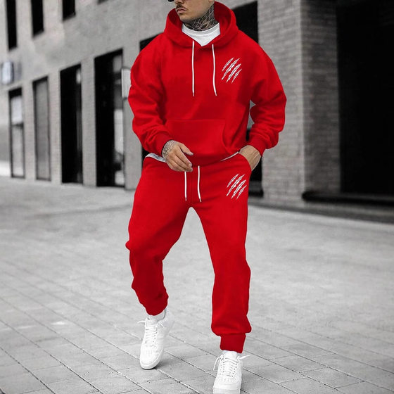 Men's autumn and winter sweatshirt + trousers animal claw print sports suit women's fashion casual street hoodie
Men's autumn and winter sweatshirt + trousers animal claw print sports suit women's fashion casual street hoodie