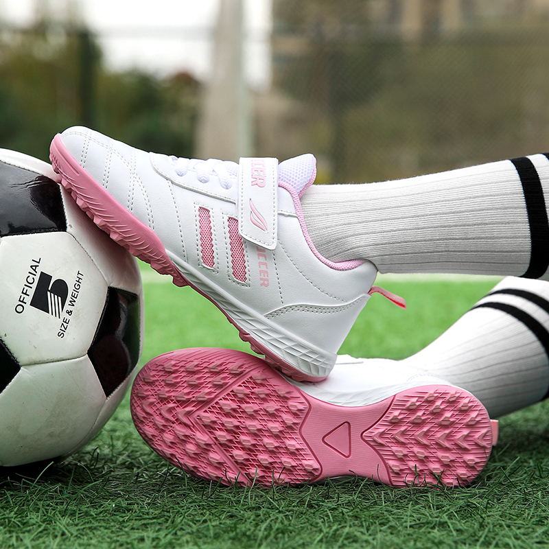 Xmixtu ガールズ サッカートレーニングシューズ TF - ピンクの