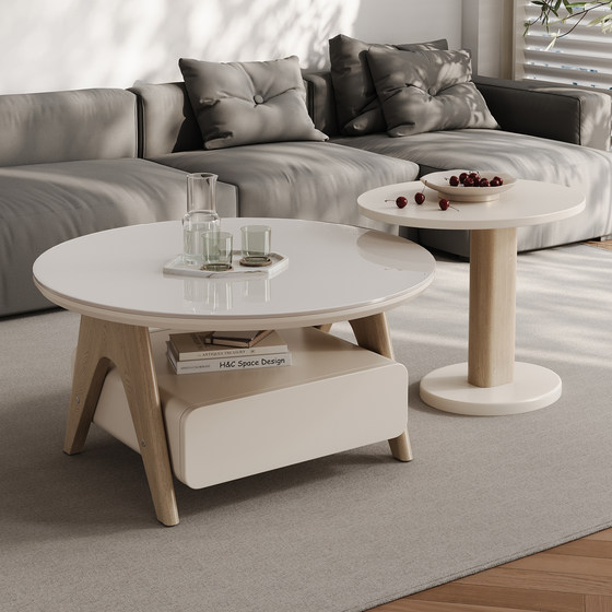 Cream style solid wood coffee table 2025 new small apartment living room home modern simple size round coffee table combination
Cream style solid wood coffee table 2025 new small apartment living room home modern simple size round coffee table combination