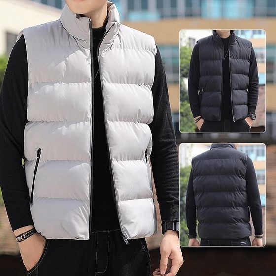 Vest sleeveless vest down jacket warm standing collar trendy autumn and winter horse clip jacket for men American loose and versatile
Vest sleeveless vest down jacket warm standing collar trendy autumn and winter horse clip jacket for men American loose and versatile