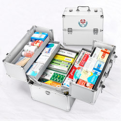 Large double-opening medicine box large capacity home multi-layer medicine box Large double-opening medicine box large capacity home multi-layer medicine box