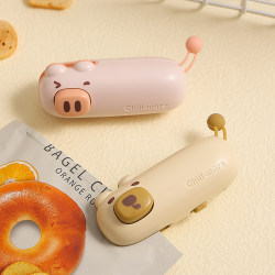 Cute Snack Sealer, Small Household Plastic Bag Sealing Machine with Magnetic Refrigerator Sticker, Small Plastic Sealing Machine Cute Snack Sealer, Small Household Plastic Bag Sealing Machine with Magnetic Refrigerator Sticker, Small Plastic Sealing Machine