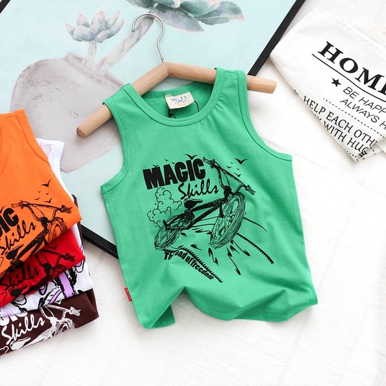 Summer children's pure cotton vest boys sleeveless T-shirt baby small and medium-sized children's elastic sweat-absorbing thin style
Summer children's pure cotton vest boys sleeveless T-shirt baby small and medium-sized children's elastic sweat-absorbing thin style