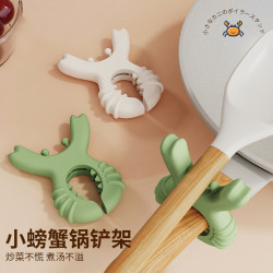Japanese Silicone Spatula Holder, Multifunctional Food-Grade Kitchen Gadget, Anti-Scalding Clip, Stove Top Spatula Storage Rack Japanese Silicone Spatula Holder, Multifunctional Food-Grade Kitchen Gadget, Anti-Scalding Clip, Stove Top Spatula Storage Rack