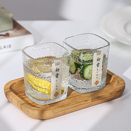 Glass Cup Advanced INS Hammer Early Snow Cup Tea Cup with a water cup Japanese -style whiskey simplicity cup house Glass Cup Advanced INS Hammer Early Snow Cup Tea Cup with a water cup Japanese -style whiskey simplicity cup house