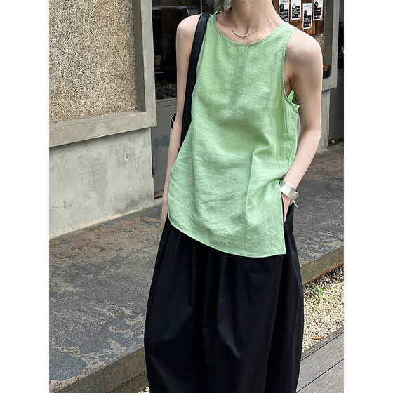 Luxi 2024 summer Korean irregular suspender vest women loose casual sleeveless top 8671
Luxi 2024 summer Korean irregular suspender vest women loose casual sleeveless top 8671