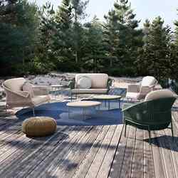 Nordic outdoor rattan sofa single rattan chair combination table and chairs balcony hotel bed and breakfast courtyard garden coffee table bed Nordic outdoor rattan sofa single rattan chair combination table and chairs balcony hotel bed and breakfast courtyard garden coffee table bed