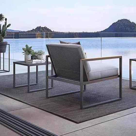 Outdoor leisure aluminum mesh teak sofa courtyard villa outdoor waterproof sunroom furniture
Outdoor leisure aluminum mesh teak sofa courtyard villa outdoor waterproof sunroom furniture