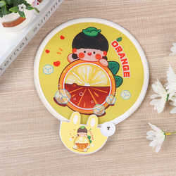 Folding Frisbee fan, advertising fan, foldable round fan, cute in summer, easy to carry, can be added with words Folding Frisbee fan, advertising fan, foldable round fan, cute in summer, easy to carry, can be added with words