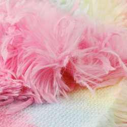 Tie-dye velvet, concubine pet spinning pillow, ready-made clothing, shoe and hat fabric velvet, home feather tie-dye toka long hair Tie-dye velvet, concubine pet spinning pillow, ready-made clothing, shoe and hat fabric velvet, home feather tie-dye toka long hair