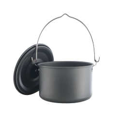 Outdoor hanging pot camping pot large size barbecue soup pot self-driving portable pot outdoor cooking utensil set picnic non-stick pot Outdoor hanging pot camping pot large size barbecue soup pot self-driving portable pot outdoor cooking utensil set picnic non-stick pot