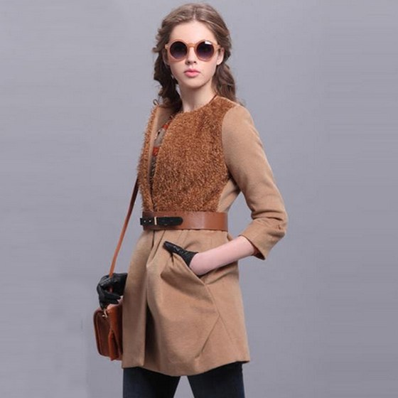 Domestic brand withdrawal cabinets, British temperament, stitching slim slimming, thin coat, long coat
Domestic brand withdrawal cabinets, British temperament, stitching slim slimming, thin coat, long coat