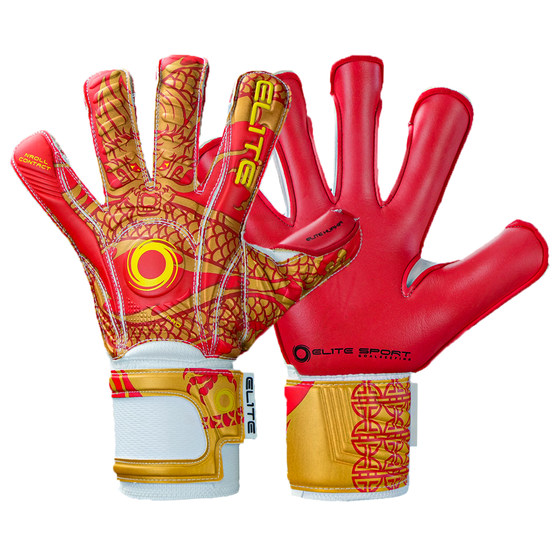 Fire Football Make goalkeeper EliteSport Huaxia Chinese Dragon Man Grassless Fingers Professional goalkeeper gloves Fire Football Make goalkeeper EliteSport Huaxia Chinese Dragon Man Grassless Fingers Professional goalkeeper gloves