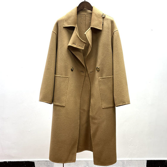 100 Australian hair autumn and winter thick warm sweater for women casual wool coat mid-length double-sided wool coat
100 Australian hair autumn and winter thick warm sweater for women casual wool coat mid-length double-sided wool coat