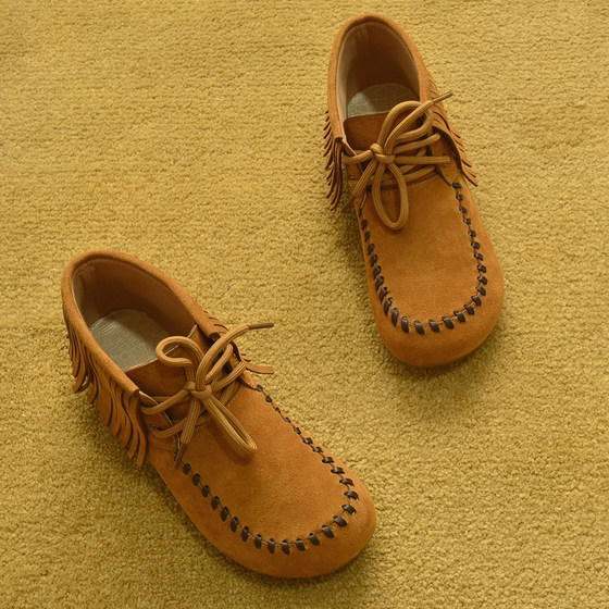 Free shipping 2025 new foreign trade spring and autumn genuine leather flat boots single boots round toe Martin boots tassel fashion boots women's shoes
Free shipping 2025 new foreign trade spring and autumn genuine leather flat boots single boots round toe Martin boots tassel fashion boots women's shoes
