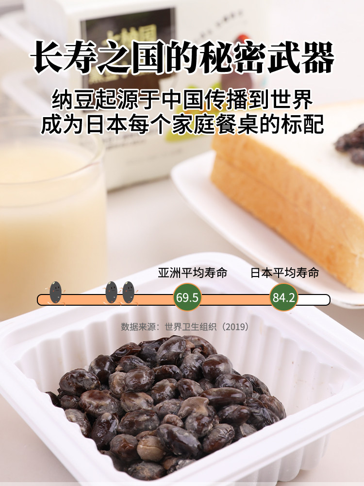 Qiyouyuan 黒納豆 - 日本風黒大豆 - そのまま食べられる
