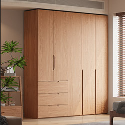 Solid Wood Wardrobe For Home Bedroom Best Selling Door to Top 2025 New arrival Modern Minimalist Classy Log Oak Wardrobe Solid Wood Wardrobe For Home Bedroom Best Selling Door to Top 2025 New arrival Modern Minimalist Classy Log Oak Wardrobe