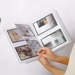 Transparent Insert-Type Photo Album, Polaroid Storage Album, 3-Inch 5inch 6inch Postcards, Small Card Album, Couple Style Z Transparent Insert-Type Photo Album, Polaroid Storage Album, 3-Inch 5inch 6inch Postcards, Small Card Album, Couple Style Z