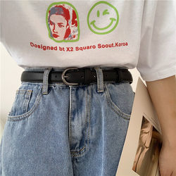 Korean Practical Belt for Women, Thin Style, Versatile, Fashionable, Simple, Student Retro ins Style, Jeans Belt, Korean Version Trendy Korean Practical Belt for Women, Thin Style, Versatile, Fashionable, Simple, Student Retro ins Style, Jeans Belt, Korean Version Trendy
