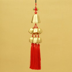 A Large One and Six Small Ones, Seven Pure Copper Wind Chimes, Hanging Ornaments, Door Decorations, Home Decor, Shop Balcony Hanging Pieces, Metal Copper Wind Chimes A Large One and Six Small Ones, Seven Pure Copper Wind Chimes, Hanging Ornaments, Door Decorations, Home Decor, Shop Balcony Hanging Pieces, Metal Copper Wind Chimes