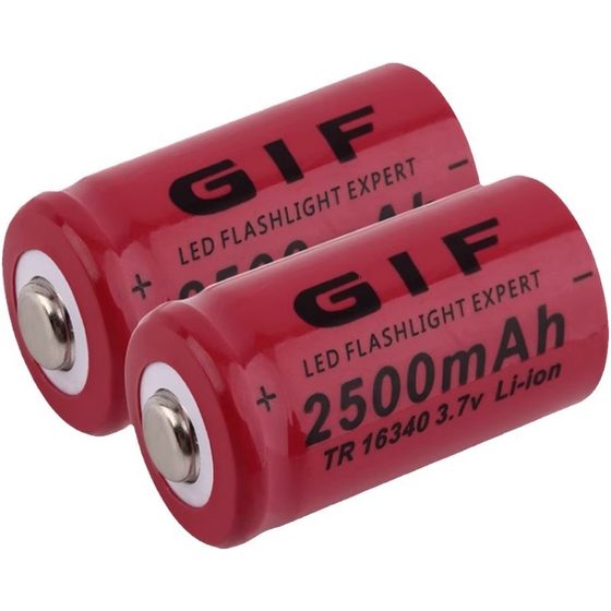 GIF16340 2500mah 3.7V lithium battery CR123A 3C digital Mill flashlight rechargeable battery
GIF16340 2500mah 3.7V lithium battery CR123A 3C digital Mill flashlight rechargeable battery