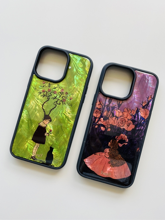 Ssself For Girls Natural Japanese Style Literary Retro High Quality Premium 15, 14, 13, 12, 11 iPhone Case